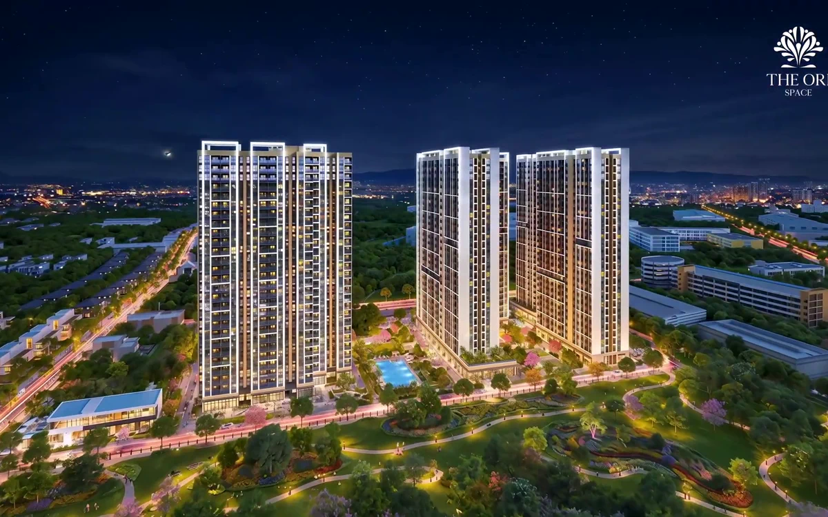 Phối cảnh tổng quan toàn dự án The Ori Space trích từ video do chủ sở hữu cung cấp
