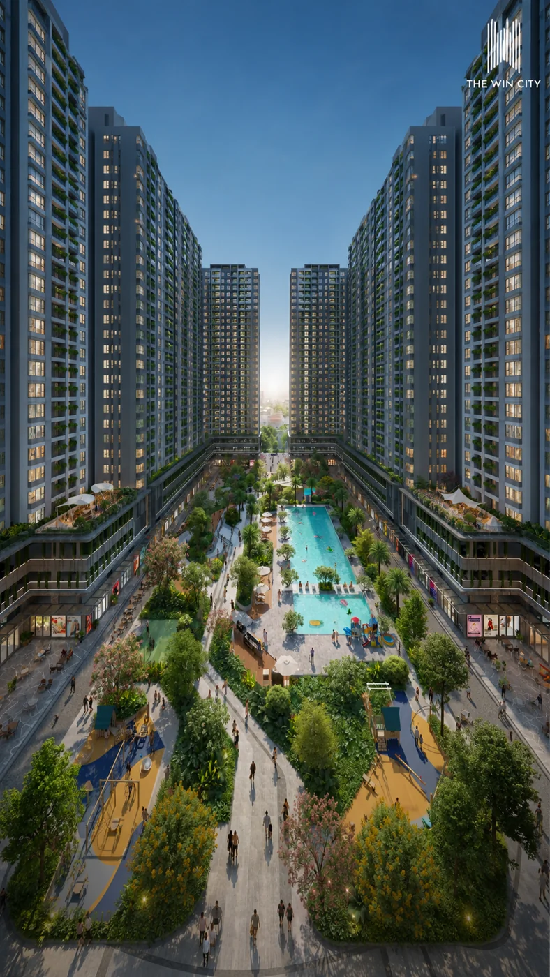 Phối cảnh cảnh quan nội khu The Win City