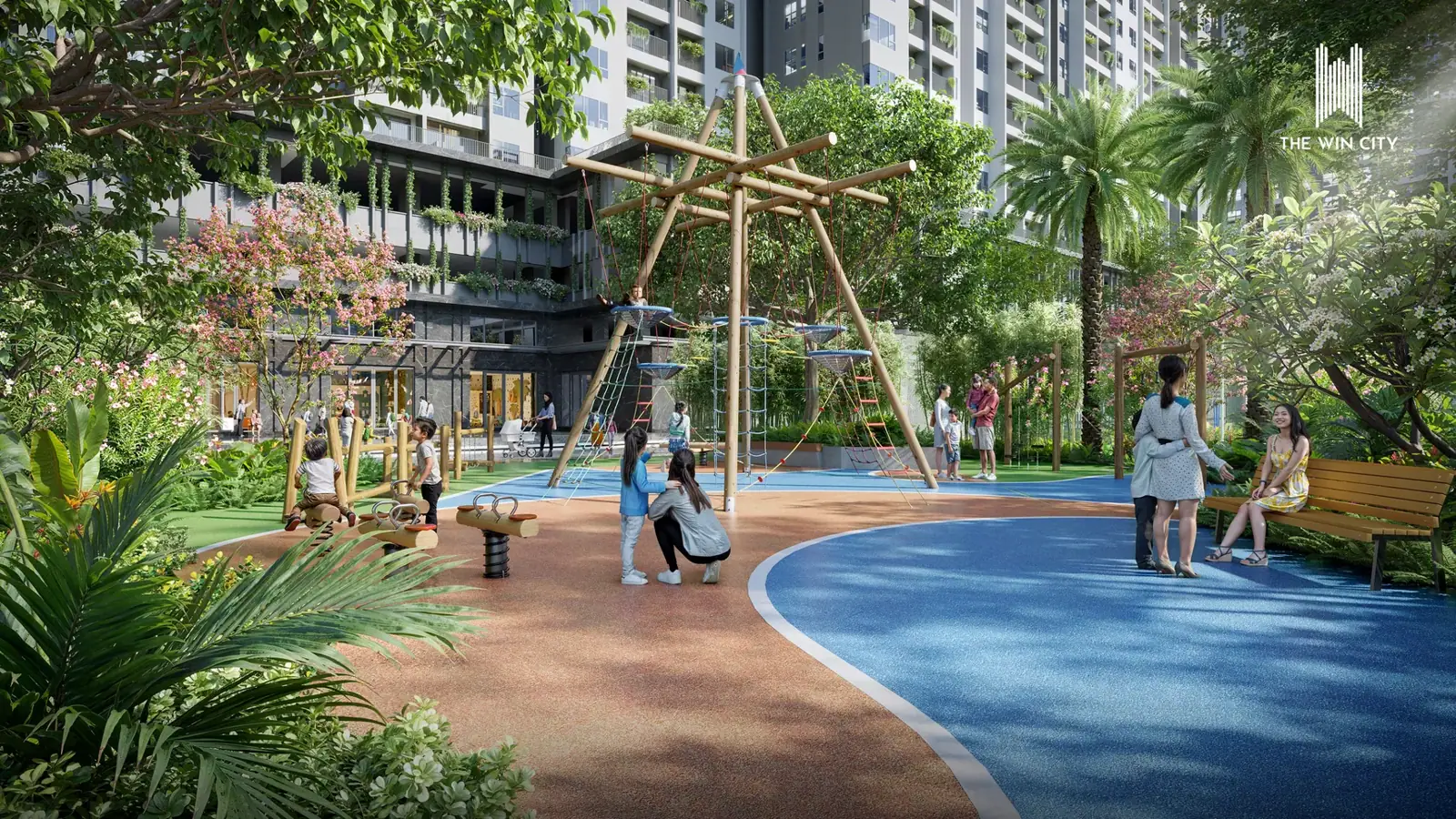 Phối cảnh sân chơi trẻ em