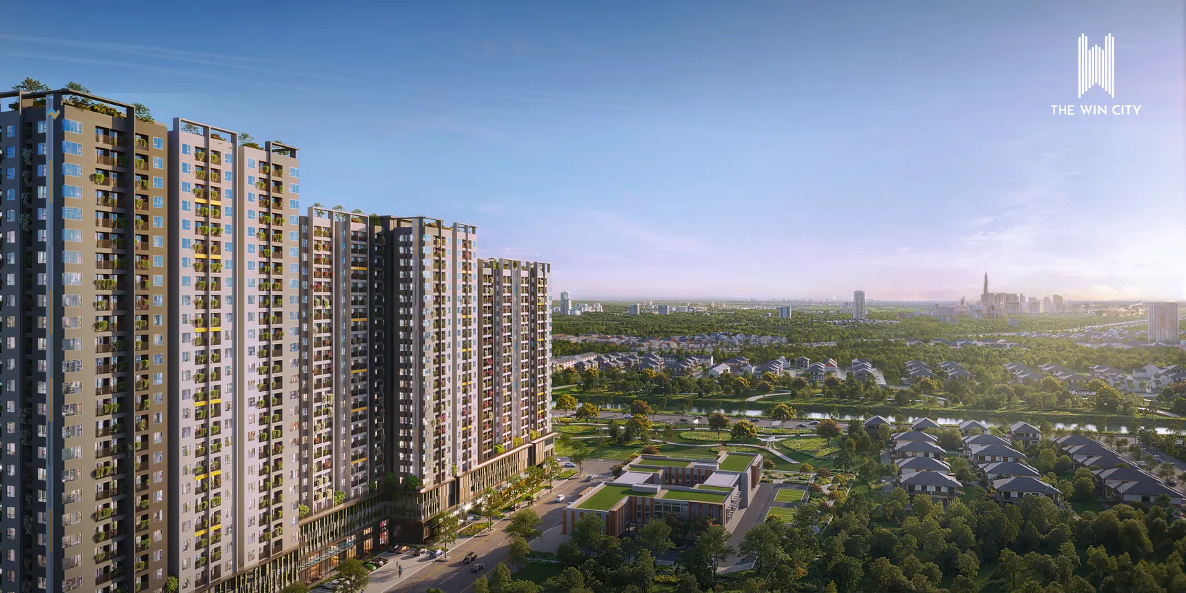 Phối cảnh khu vườn trên cao từ tài liệu 3D