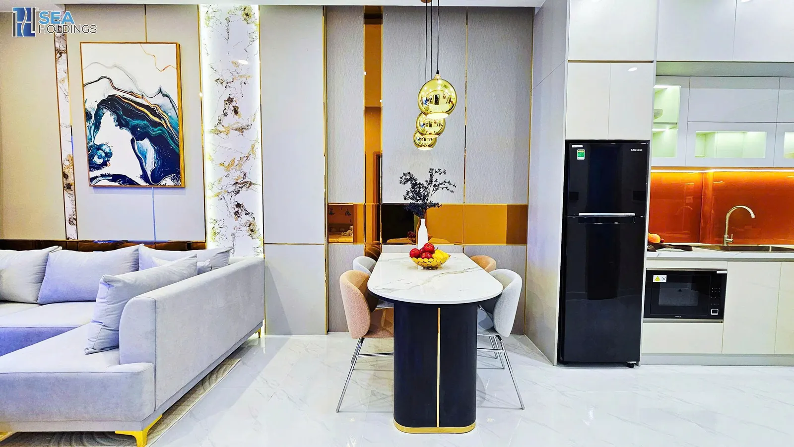 Phòng khách nhà mẫu Destino Centro